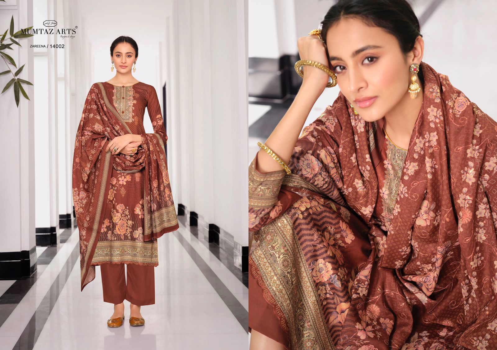 Mumtaz Zareena Fancy Wear Embroidered Designer Wholesale Printed Salwar Suits